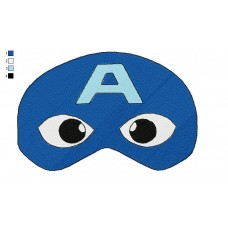 Mask Captain America Embroidery Design